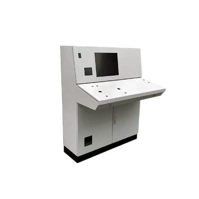 China Steel Piano Style Cabinet Three Section OEM Factory Operator Control Console Industrial Operation Console for sale