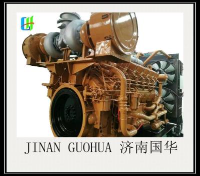 China Formulario de acuerdo del cilindro V 882kw 1000HP Jichai Chidong Z12V190b Motor diesel marino en venta