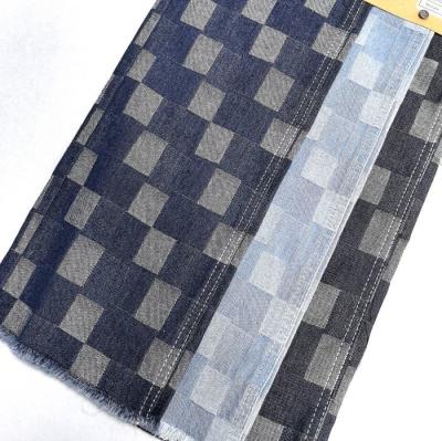 China Checker Design Kinder und Jeans Rock Nicht elastisch Jacquard Denim Stoff zu verkaufen