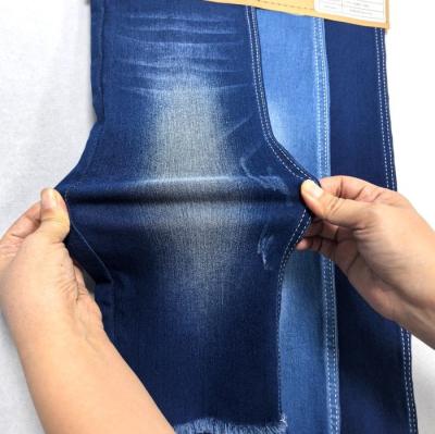 China 9OZ Elasticidad de estiramiento Tejido Indigo Satin Denim para Dama A prueba de contracción en venta