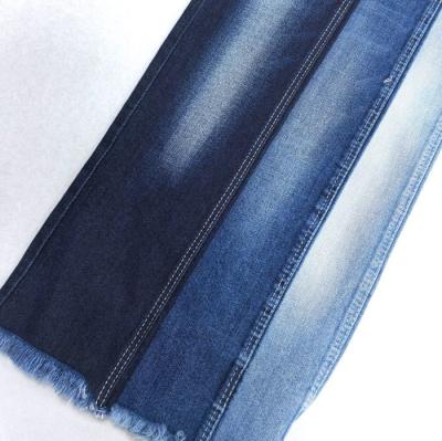 China Shrinkage Proof Cotton Spandex Denim Fabric  Tri Core Cotton Spandex Dark Blue 11oz for sale