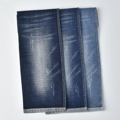 China Shrink Resistant Stretch Denim Fabric Cotton Polyester Spandex 10.5oz for sale