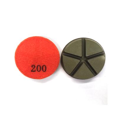 China Concrete Floor Series 200 Ceramic Grit 3 Inch Dry Concrete Grinding Pads for sale