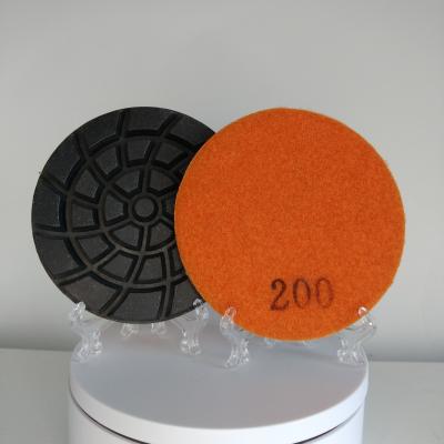 China Floor Buffalo Series Hard Diamond 4 Inch Wet Polishing Pads For Concrete for sale