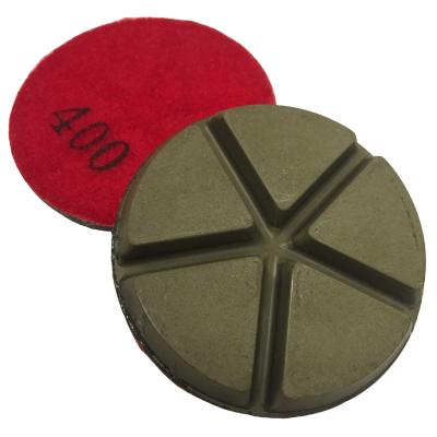 China 400 Grit Surface 3 Inch Diamond Super Hybrid Ceramic Polishing Pad For Concrete for sale