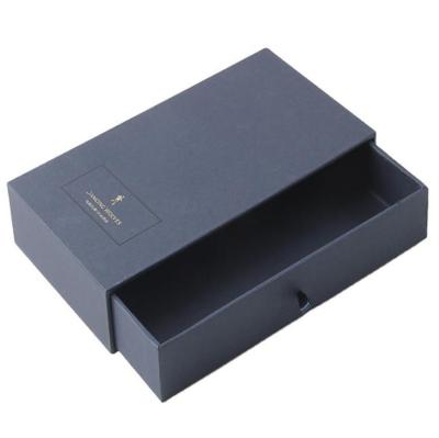 China Cafson Biodegradable White Kraft Paper Small T-shirt Gift Packaging Drawer Luxury Sliding Box for sale