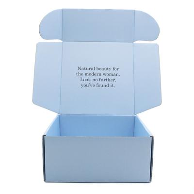 China Factory direct sale custom luxury biodegradable cosmetic shipping cartons packaging foldable corrugated cardboard box for sale