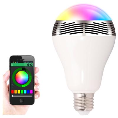 China Mini NEW Smart Led Bulb E27 Wireless Speaker With Smart Phone App And Remote Control for sale