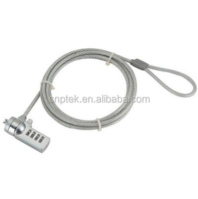 China LAPTOP LOCK Combination 4 Laptop Lock Security Cable Combo Digital Computer Lock SP-CL001 for sale