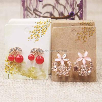 China Earring show custom 5x4cm earring cards logo jewelry display cards earring display card for sale