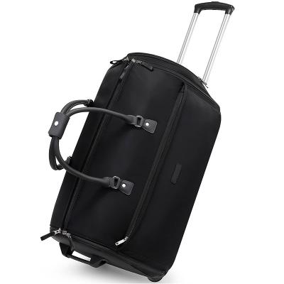 China Fashion Inson High Quality Polyester Business Luggage Trolley Rolling Convertible Duffle Garment Bag With Wheels for sale