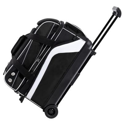 China Anti-Theft Inson Custom Polyester Large Capacity Trolley Roller Suitcase Bowling Ball Bags With Wheels for sale