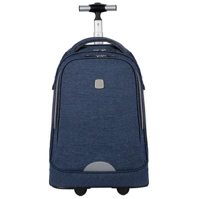 China Anti-Theft Inson High Quality Nylon Large Capacity Boys Girls School Trolley Backpack/Handbag With Wheels For Kids for sale