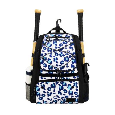 China Anti-Theft Inson Wholesale Polyester Youth Softball & Baseball Equipment Bat Bag With Vented Shoe Compartment for sale