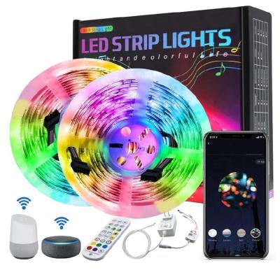 China Hot-selling Product Hotel Smart Wifi 5050 Waterproof 5m 10m RGB Indoor Led Strip Light App Control for sale