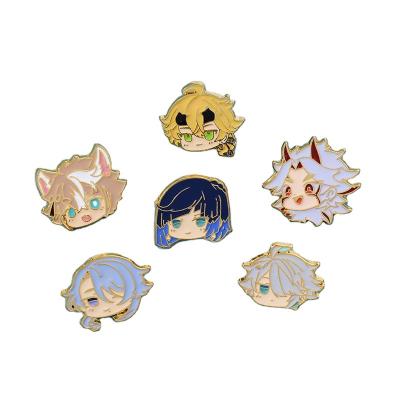 China China Customized Metal badges manufacturer metal crafts anime pin screen print custom soft hard enamel pins for sale