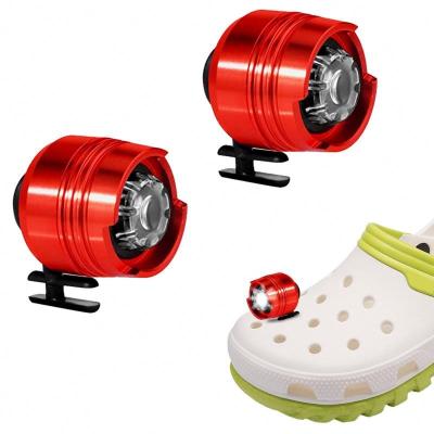 China Clog Charm 2pcs headlights for croc shoes accessories, Waterproof Shoes Lights Charms for Dog Walking Handy Camping for sale