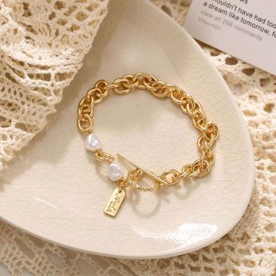 China FASHIONABLE wholesale one dete la fashion popular elegent plate or chain bead lock bracelet jewelry dete pour women de les for sale