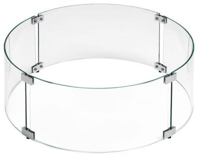 China Stocked Flame Guard Glass Wind Guard Glass For Fire Table And Fire Pit for sale