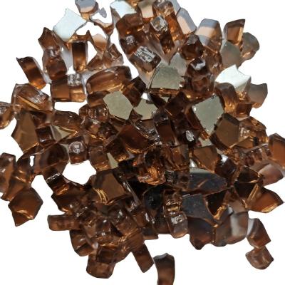 China Stocked Reflective Fire Glass For Exterior Fire Pits for sale