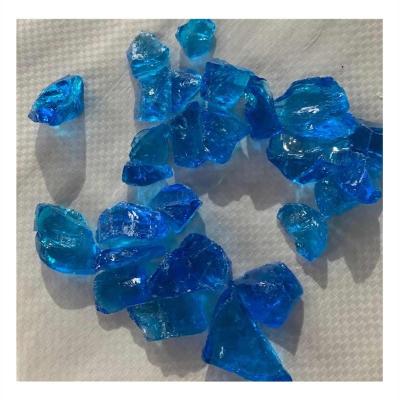 China Garden landscape deocration recycled glass chunks crushed glass fillers fire glass stone for sale