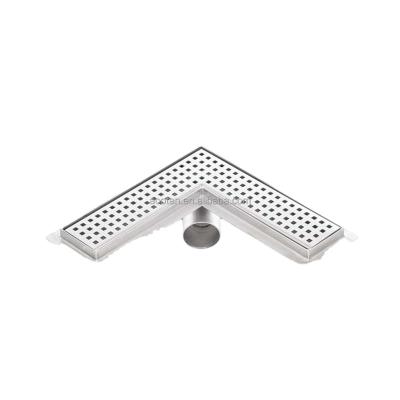 China Modern Rectangular Flexible Balcony Floor Channel Linear Drain Filter Shower Drain for sale