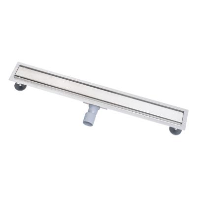 China Aootan Modern OEM ODM Customized 304 316 Stainless Steel Bathroom Floor Drain Linear Stainless Steel Tile Insert Drain for sale