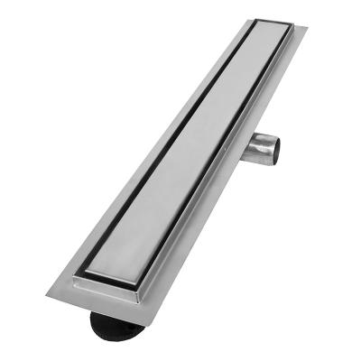 China Floor Liner Bathroom Drain 304 Stainless Steel Long Insert Tile Bathroom Drain Modern Wholesale Linear Rectangular Drain Channel for sale