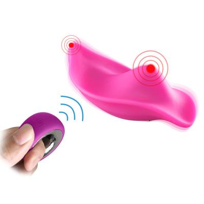 China Rechargeable Wireless Remote Control Vibrator 10 Modes Vibration Silicone Vibrator Invisible Clitoris Panties Massager For Women for sale