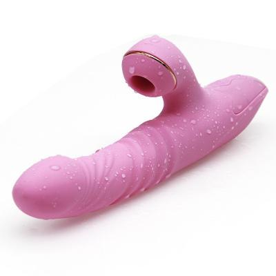 China Rechargeable Silicone Vibrator Women Vibrating Spear for Intelligent Heating Sex Toys 7 Frequency Vibration for sale