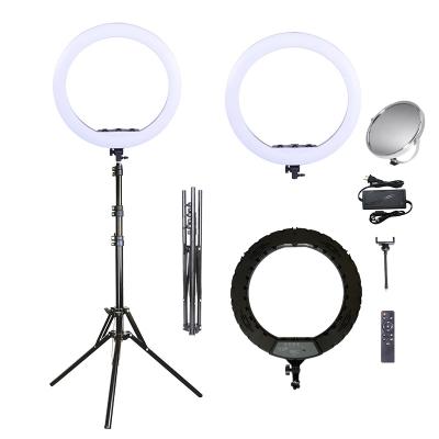 China 20 inch 50cm PORTABLE Ring Fill Light Dimmable Led Selfie Ring Light with Mirror for Photography Video Makeup for sale