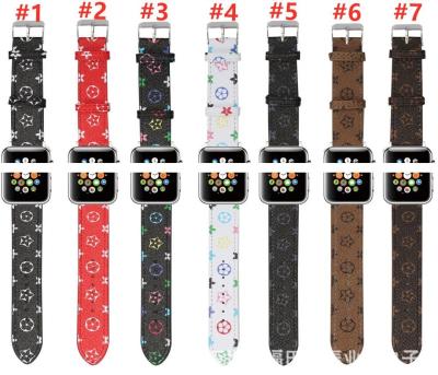 China For Apple Watch Band Series 4 5 6 38mm 40mm 42mm 44mm For Apple Watch Band For iwatch Strap Leather Watch Band for sale