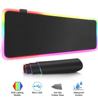 China Large Extended Soft RGB Backlit Gaming Mouse Pad Led Mouse Pad With 14