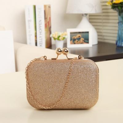 China Fashionable Fluorescent Sequins Shape Small PU Leather Landscape Ladies Party Clutch Women Even Handbag for sale