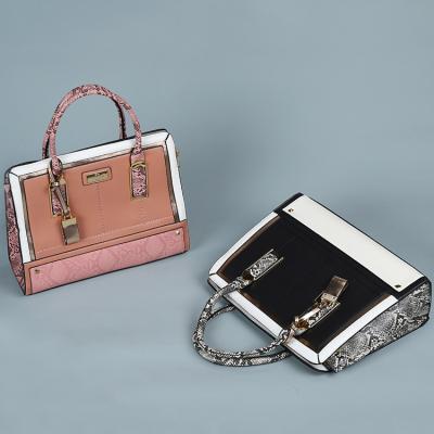 China Other hotsale custom 2023 pu leather bag purse fashion snakeskin handbag for woman for sale