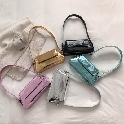 China Other 2023 Wholesale High Quality Female Casual Purse Luxury Patent Leather Shoulder Armpit Bags for sale