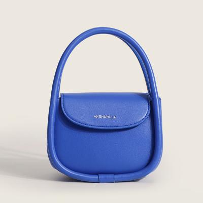 China Fashion Macaron Color Luxury Round Cross - Body Mini Purse Ladies PU Leather Purse 2023 Purses and Handbags for sale