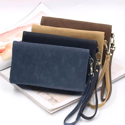 China NO Zipper 2023 New Vintage Wallet Multifunctional Long Wallet for sale