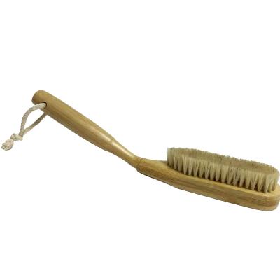 China Long Handle Bamboo Shower Bath Body Brush Long Handle with Body, Foot and Leg Scrubber Brushing for sale