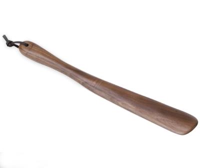 China Good Quality Custom Wooden Handled Shoe Horn Hotel Shoe Long Horns for sale