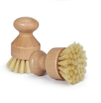 China Eco-friendly Strip Kitchen Play Brush All Natural Fiber Wooden Floor Dish Bottle Pot Brush Sisal Vegetable Cleaning Brush for sale