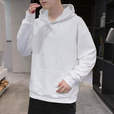 China Custom 100% Cotton 340g Anti-Shrink Logo Sweatshirt Hoodie Men OEM Long Sleeve Printed Oversized Pullover Hoodies for sale