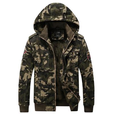 China Plus Size 2021 New Good Quality Wholesale Custom Camouflage Winter Mens Hooded Jacket for sale