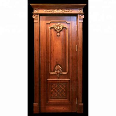 China Swing Custom Elegant Carved Interior Doors in Solid Wood for sale