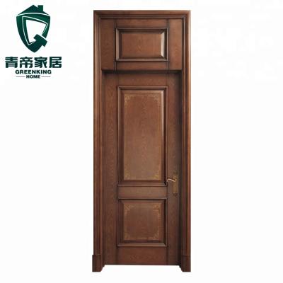 China Teak Wood Designer White Painted Interior Molded Swing Door for sale