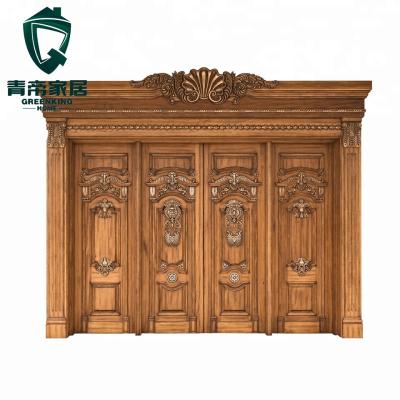 China Latest Swing Design Wooden Walnut Color Hotel Flush Door for sale