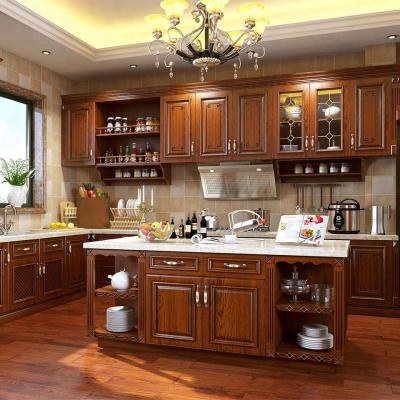 China Craftsman Oak Luxury Buffet Closet Modular Hanging Cabinets for sale