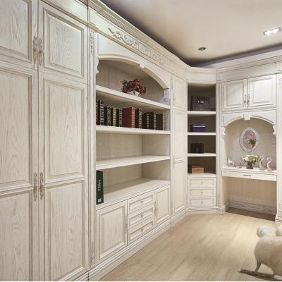 China Modern Fancy Solid Wood Luxury Bedroom Cabinet Storage Wardrobes Wardrobe for sale