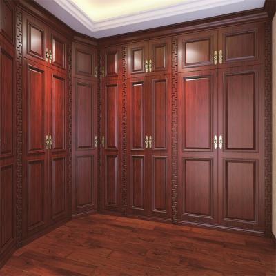 China European Style Specification Fabric Bedroom Solid Wood Wardrobe Closet for sale