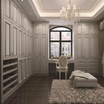 China Walnut Wood Bedroom Furniture Clothes Solid Wood White Bedroom Wardrobe for sale